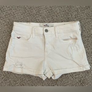 Hollister white shorts